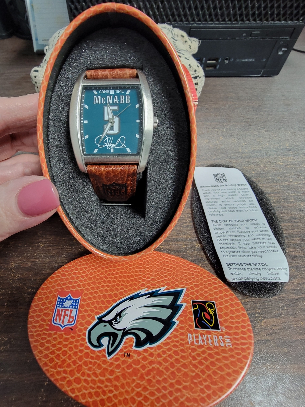 Donovan Mcnabb #5 Philadelphia Eagles Game Time Collector Watch Quartz NEW W/Tin